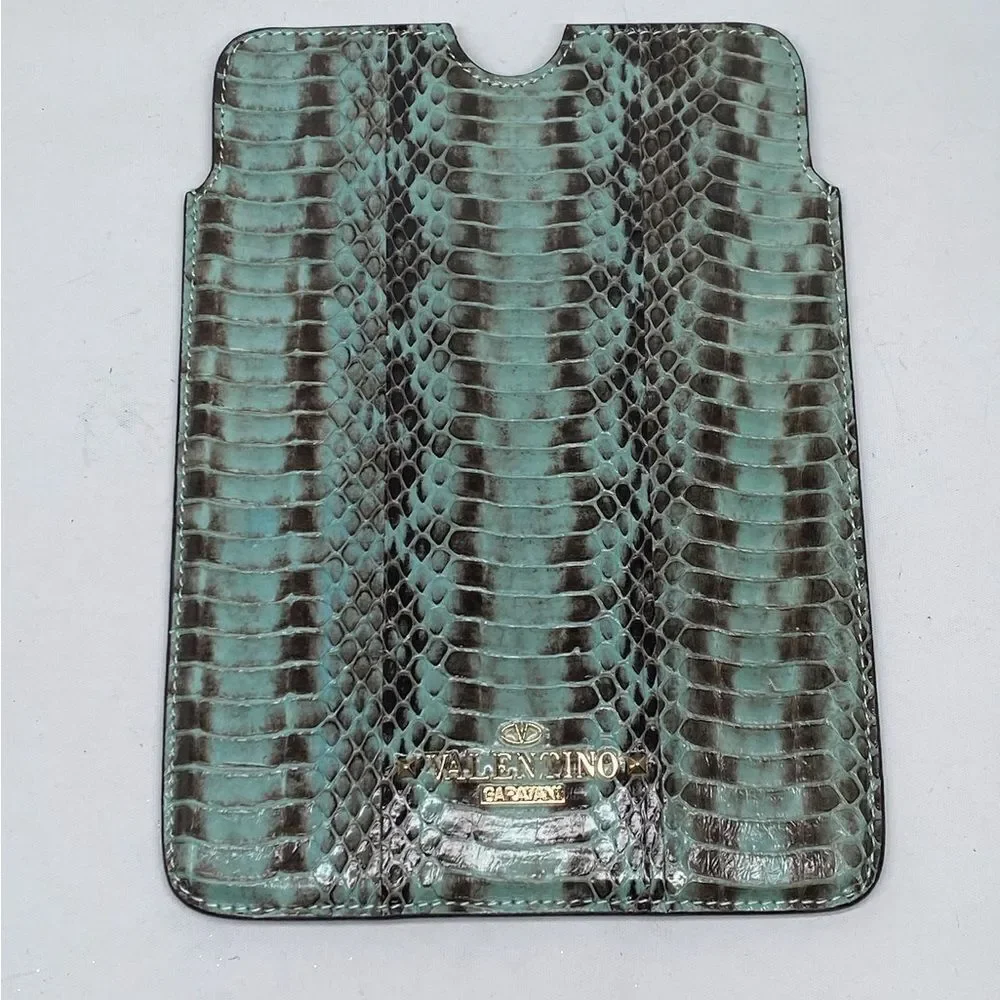 Valentino Garavani Snake Embossed Leather iPad Mini Case